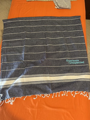 Beach towel thin, new, single for sunbed
