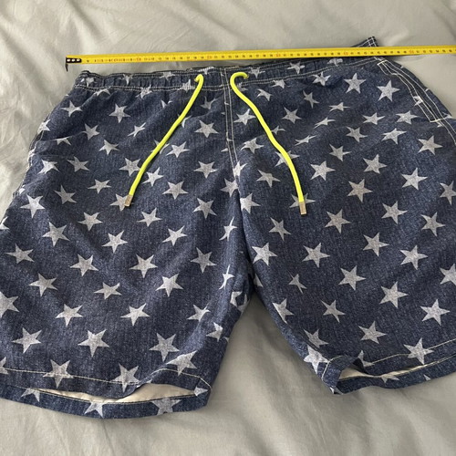 MC2 Saint Barth men's swim shorts XXL like new, white and blue