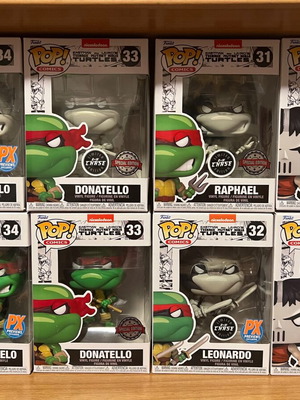 Funko Pop Ninja Turtles Chase Bundle new