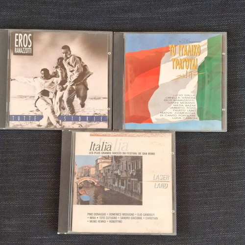 Eros Ramazzotti and Italian music CD collection, pack of 3