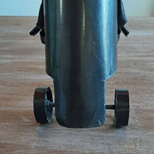 Retro metal handmade bottle holder new