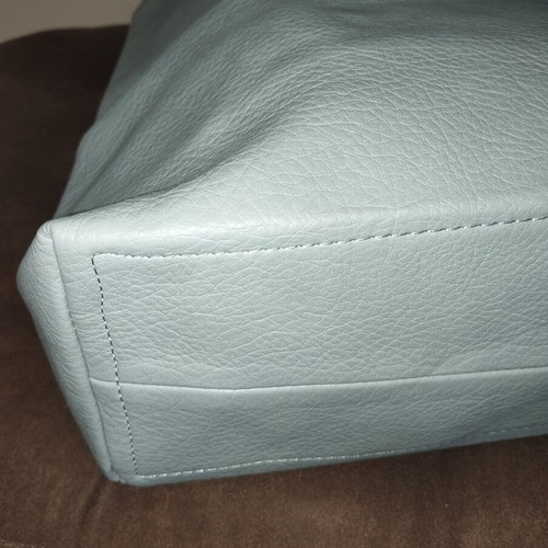 Large shoulder bag like new, turquoise and silver