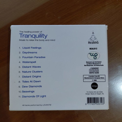 The Healing Tranquility music CD like new