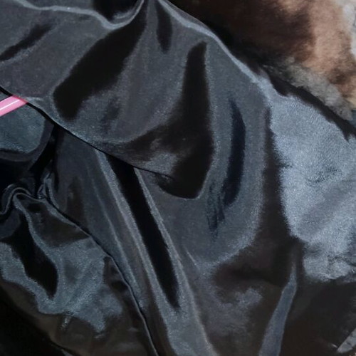 Synthetic Fur Coat medium used, short and warm