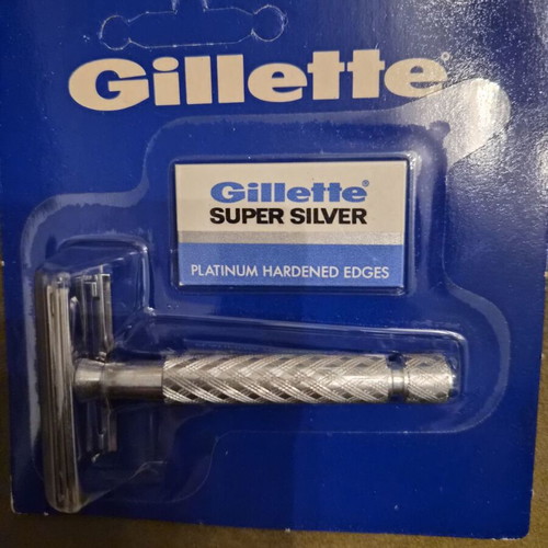 Gillette Super Silver shaving razor new with blades