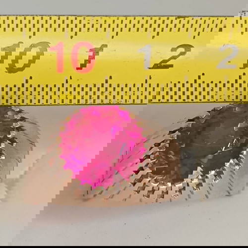 Μεγάλο χρυσό δαχτυλίδι 14κ. με πανέμορφο συνθετικό ρουμπίνι 6,78γρ.