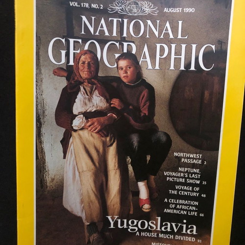 National Geographic magazine August 1990 Vol. 178 No. 2 in excellent condition with double supplement