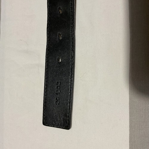 Prada men's belt fabric leather black like new