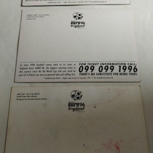 Football Comes Home Euro 1996 3 κάρτες μεταχειρισμένες