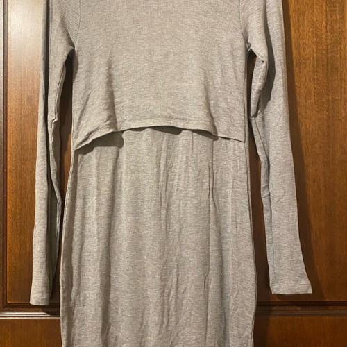 Mamalicious maternity and nursing dress grey like new