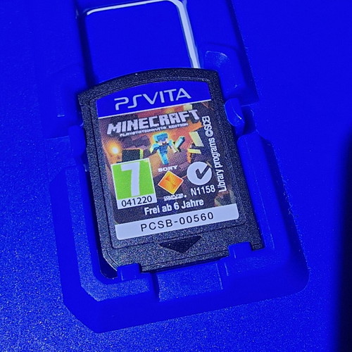 Minecraft for PS Vita used