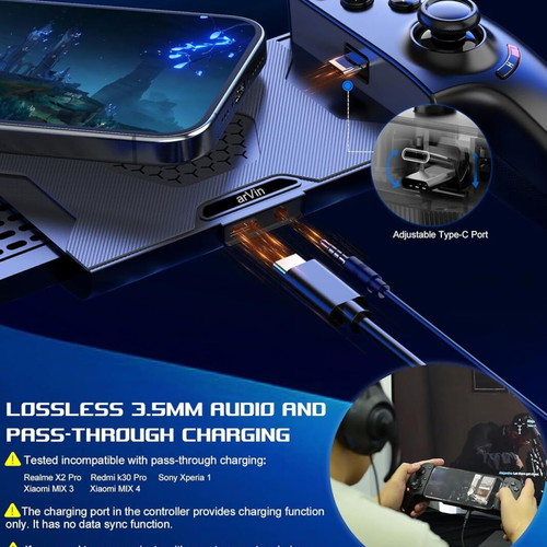 arVin Mobile Gaming Controller USB-C for Android and iPhone