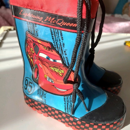 Disney rain boots used, size 22 for boys