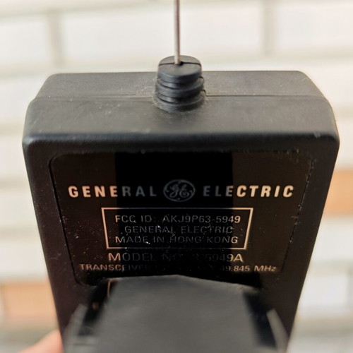 Vintage Walkie-Talkie Set General Electric HF-1 used, hands-free