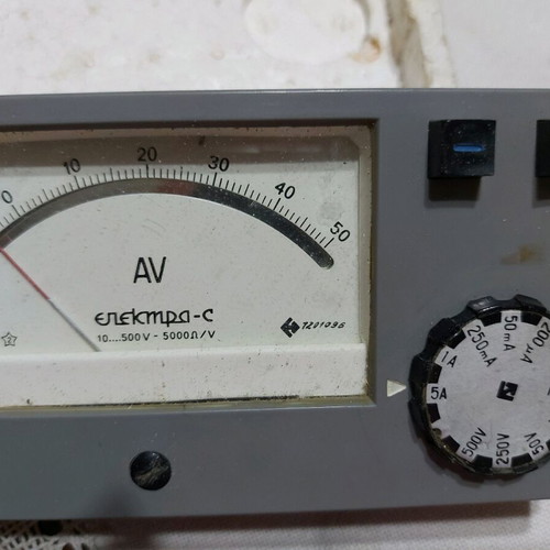 Ampermeter from the socialist era used
