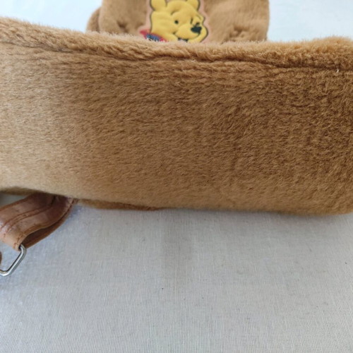 Winnie furry backpack used, brown, Disney, backpack, 30x25cm