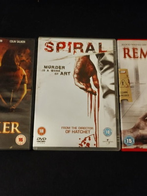 DVD thriller set Stalker, Spiral, and Removal like new with subtitles