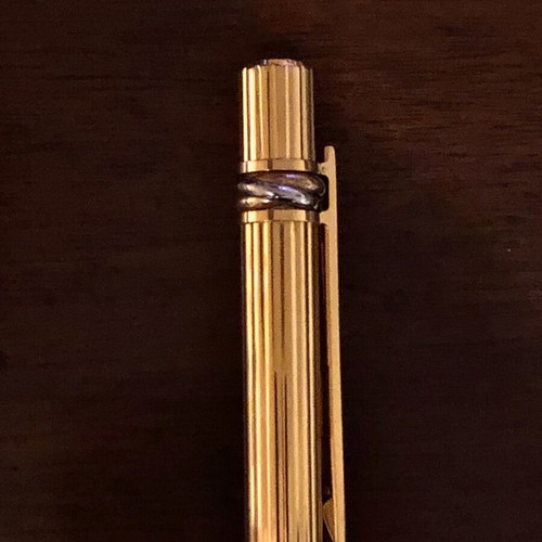 Les Must de Cartier gold-plated ballpoint pen like new