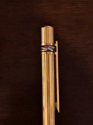 Les Must de Cartier gold-plated ballpoint pen like new