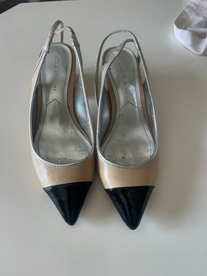 Zara shoes size 36 used, black and beige