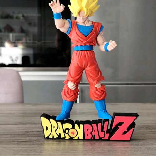 Collectible Goku Super Saiyan 3D Print Figure with Custom Base new
