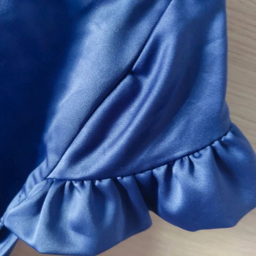 Rebecca Blu Satin Shirt Purple Size Large Like New