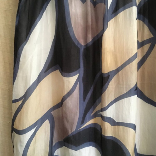 Elinette silk dress tunic, size S, multicolor floral pattern