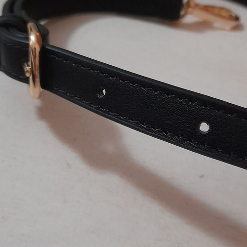 Adjustable crossbody bag strap black eco-leather new