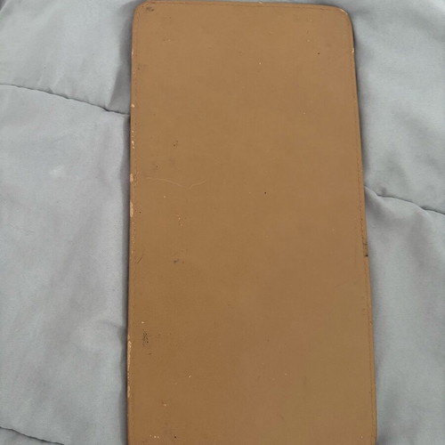 Leather base for bags used, brown 15x30 cm