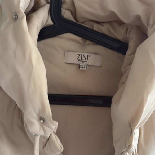Γιλέκο αμάνικο πανωφόρι Zini boutique 40 μπεζ σαν καινούργιο