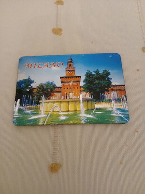 Milano souvenir magnet new, Sforza Castle