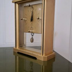 Vintage quartz table clock with pendulum used