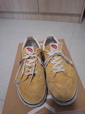 Vans Sk8-Low Honey Gold Purple Velvet ανδρικά sneakers μεταχειρισμένα, μέγεθος EUR 45