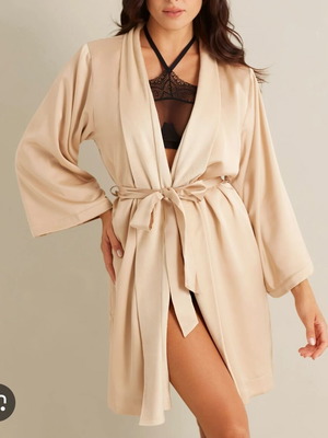 Kimono robe like new double-sided beige yamamay