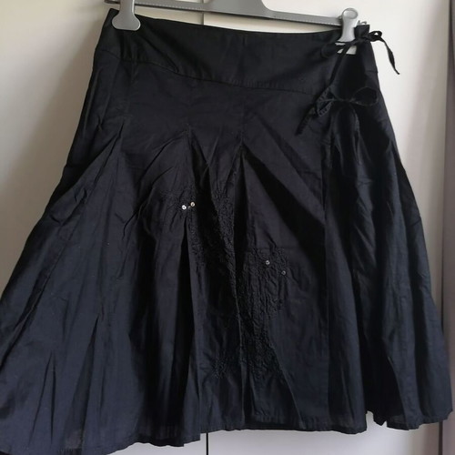 S.Oliver summer skirt new, size XL, black, cotton