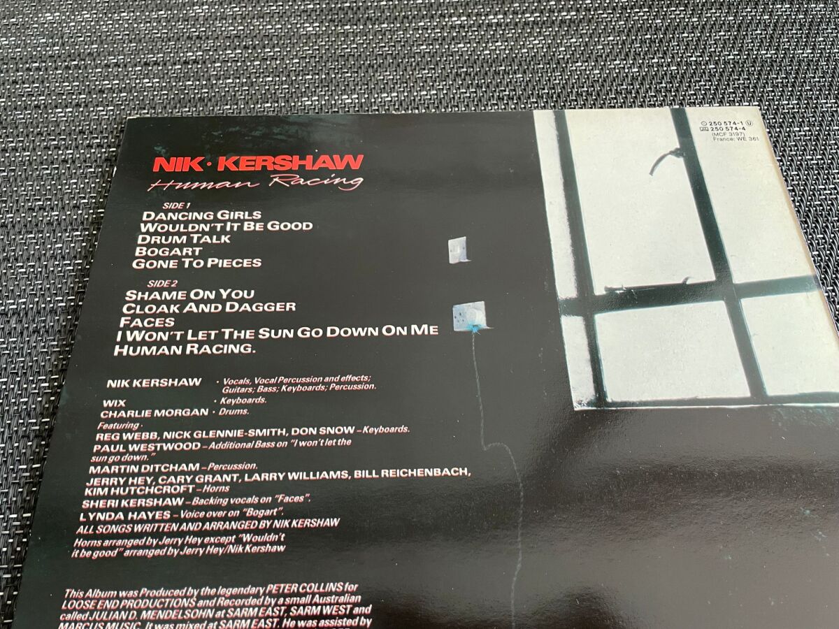 Nik Kershaw Human Racing vinyl record… - € 11,00 - Vendora.cy