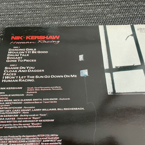 Nik Kershaw Human Racing vinyl record like new, pop