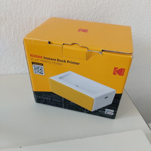 Kodak PD-460 thermal photo printer with Bluetooth, yellow