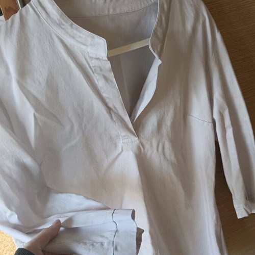 White cotton shirt like new, size L