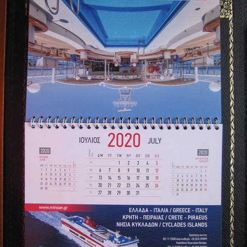 Minoan Lines 2020 desk calendar new