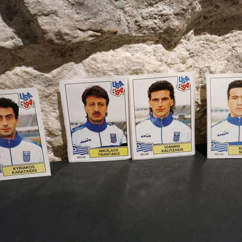 Panini stickers used, Greece national team, World Cup USA 1994