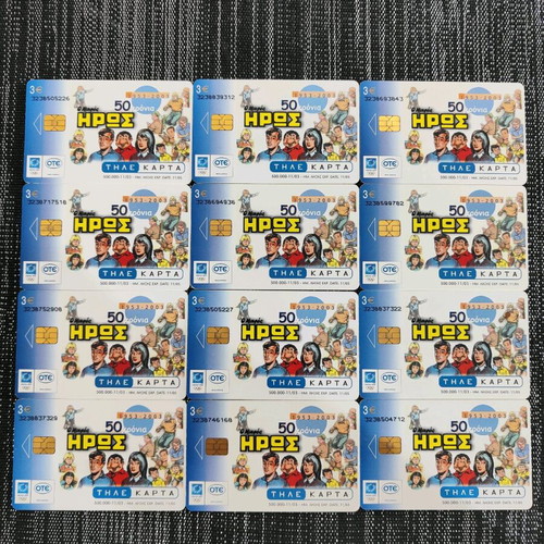 12 phone cards the little HERO
