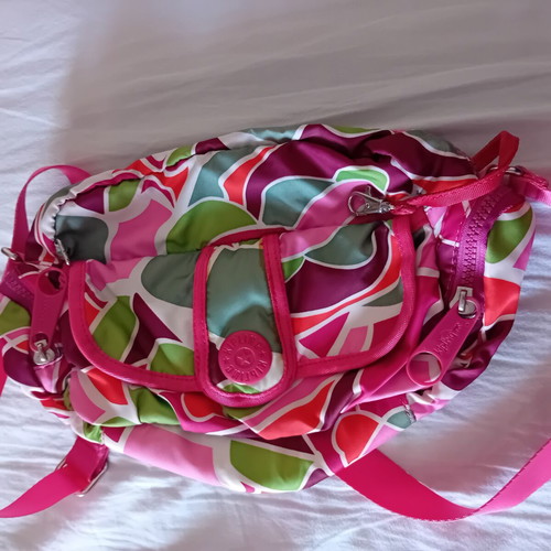 Kipling Vintage Crossbody Bag like new, multicolor psychedelic print