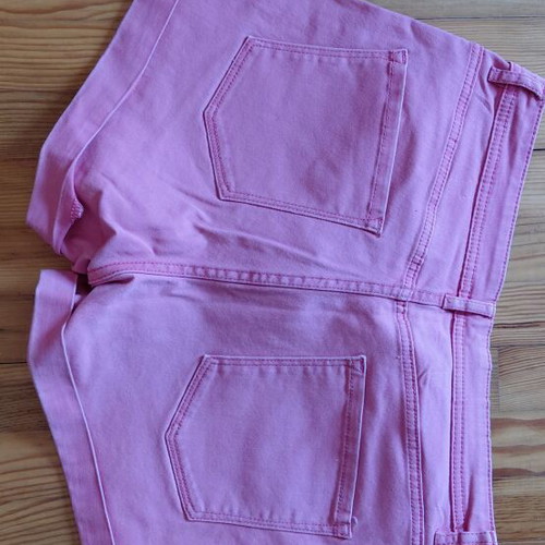 Pink women's denim shorts, size S / 36 / 8