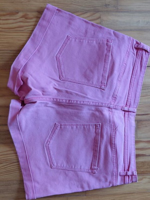 Pink women's denim shorts, size S / 36 / 8