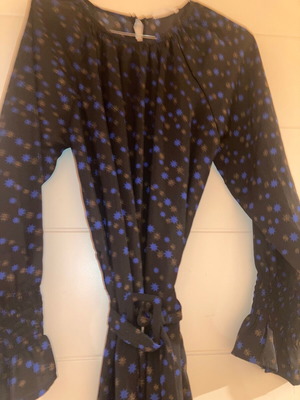 Αφορετο μακρύ φόρεμα με ζώνη small σαν καινούργιο, μαύρο και μπλε