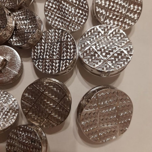 Silver buttons new, pack of 31 pieces