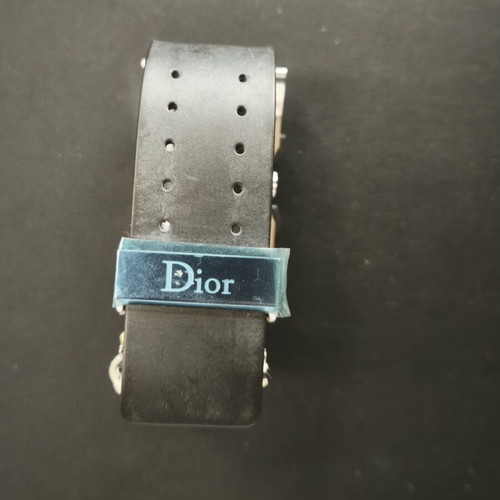Dior CD034313 rectangular chronograph watch, Swiss made, NOS