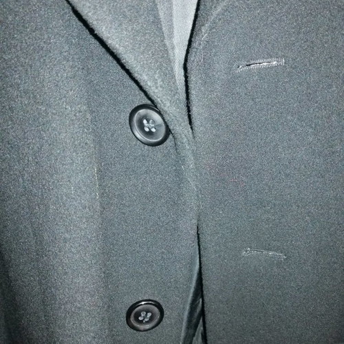 Bitsiani coat used, black, wool, lined
