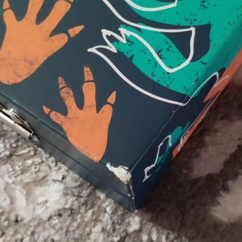 Painting set with case and drawing pad used